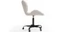 Office Chair with Wheels - Swivel Desk Chair - Upholstered in Bouclé Fabric - Black Wito Frame image 7
