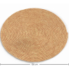Buy Round jute rug - Boho Bali - 100 CM - Kavya Natural 61070 in the Europe