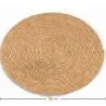 Round jute rug - Boho Bali - 100 CM - Kavya image 7