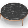 Buy Black Marble Coffee Table - 50cm Diameter - Fika Black 61093 at Privatefloor