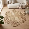 Round Jute Rug - Boho Bali - 120 CM - Niluh image 7