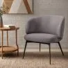 Curved Upholstered Design Armchair - Contemporary Style - Opreh image 7