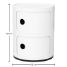 Buy Storage Container - 2 Drawers - New Caracas 2 White 61104 with a guarantee
