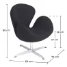 Armchair with armrests - Fabric upholstery - Svin image 7