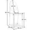 Buy Transparent Dining Chair - Victoria Queen Transparent 16458 - in the EU