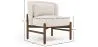 Bouclé Fabric and Wood Armchair - Brina image 7