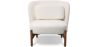 Bouclé Fabric and Wood Armchair - Brina image 7
