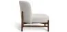 Bouclé Fabric and Wood Armchair - Brina image 7