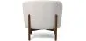Bouclé Fabric and Wood Armchair - Brina image 7