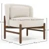 Bouclé Fabric and Wood Armchair - Brina image 7