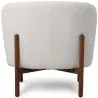 Bouclé Fabric and Wood Armchair - Brina image 7