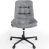 Buy Upholstered Office Chair - Swivel - Hera Dark grey 61144 at Privatefloor