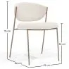Dining chair - Upholstered in Bouclé Fabric - Seda image 7