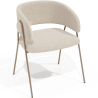 Buy Dining Chair - Upholstered in Fabric - Roaw Beige 61151 at Privatefloor