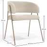 Buy Dining Chair - Upholstered in Fabric - Roaw Beige 61151 with a guarantee