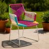 Outdoor Chair with Armrests - Garden Chair - Multicoloured - Frony image 7