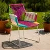 Outdoor Chair with Armrests - Garden Chair - Multicoloured - Frony image 7