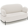 Buy 2/3-Seater Sofa - Upholstered in Bouclé Fabric - Baman White 61155 in the Europe