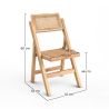 Folding Wooden Rattan Dining Chair - Umbra image 7