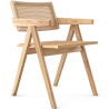 Buy Dining Chair in Cane Rattan - with Armrests - Kane Natural wood 61162 at Privatefloor