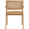 Buy Dining Chair in Cane Rattan - with Armrests - Kane Natural wood 61162 - in the EU