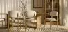 Dining Chair - Upholstered in Velvet - Golden metal - Dahe image 7