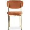 Dining Chair - Upholstered in Velvet - Golden metal - Dahe image 7