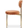 Dining Chair - Upholstered in Velvet - Golden metal - Dahe image 7