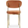 Dining Chair - Upholstered in Velvet - Golden metal - Dahe image 7