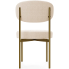 Buy Dining Chair - Upholstered in Velvet - Golden metal - Dahe Beige 61166 with a guarantee