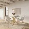 Dining Chair - Upholstered in Bouclé Fabric - Amarna image 7