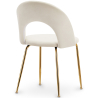 Buy Dining Chair - Upholstered in Velvet - Amarna Cream 61168 with a guarantee