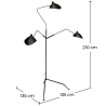 Buy Floor Lamp - Living Room Lamp - 3 arms - Giorge Black 55760 at Privatefloor