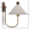 Buy Wall Lamp Aged Gold - Vintage Wall Sconce - Leig White 61213 - in the EU