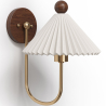 Buy Wall Lamp Aged Gold - Vintage Wall Sconce - Leig White 61213 in the Europe