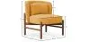 Velvet Upholstered Armchair with Wood - Brina image 7