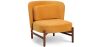 Velvet Upholstered Armchair with Wood - Brina image 7