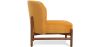 Velvet Upholstered Armchair with Wood - Brina image 7