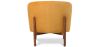 Velvet Upholstered Armchair with Wood - Brina image 7