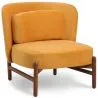 Velvet Upholstered Armchair with Wood - Brina image 7
