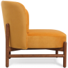 Buy Velvet Upholstered Armchair with Wood - Brina Mustard 61215 in the Europe