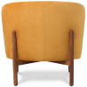Buy Velvet Upholstered Armchair with Wood - Brina Mustard 61215 Home delivery