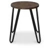 Hairpin Stool - 42cm - Dark wood and metal image 7