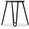 Hairpin Stool - 42cm - Dark wood and metal image 7