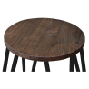 Buy Hairpin Stool - 42cm - Dark wood and metal Red 61216 with a guarantee