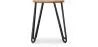 Hairpin Stool - 42cm - Light wood and metal image 7
