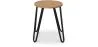Hairpin Stool - 42cm - Light wood and metal image 7