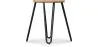 Hairpin Stool - 42cm - Light wood and metal image 7