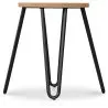 Hairpin Stool - 42cm - Light wood and metal image 7