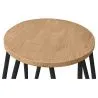 Hairpin Stool - 42cm - Light wood and metal image 7